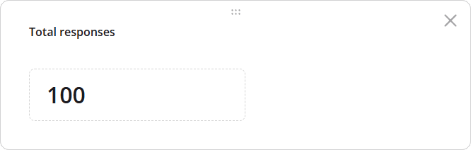 SurveyJS Dashboard: Response count visualization