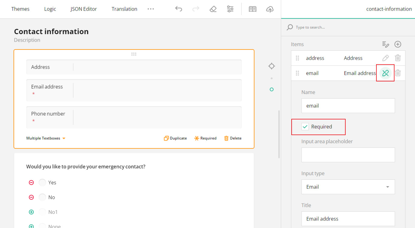 Form builder with conditional logic: field Set value if logic.