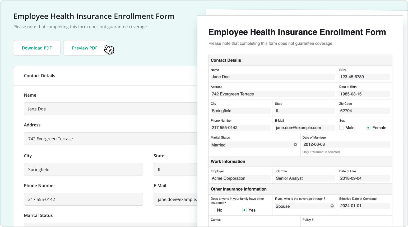Customize PDF Form Appearance