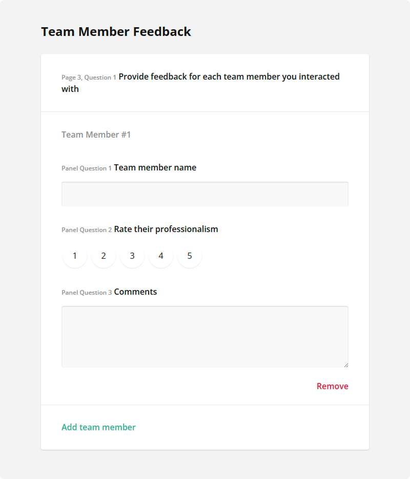 SurveyJS Form Library: Custom question numbering for pages and dynamic panels